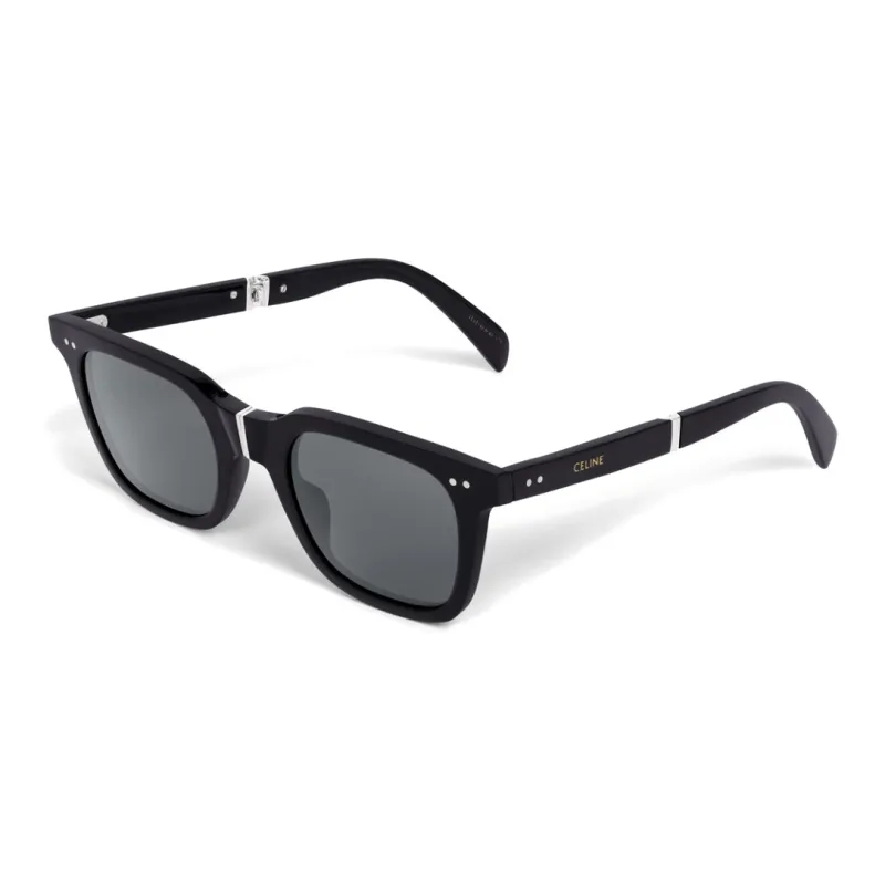 CELINE Black Frame 44 Sunglasses In Acetate With Metal-1