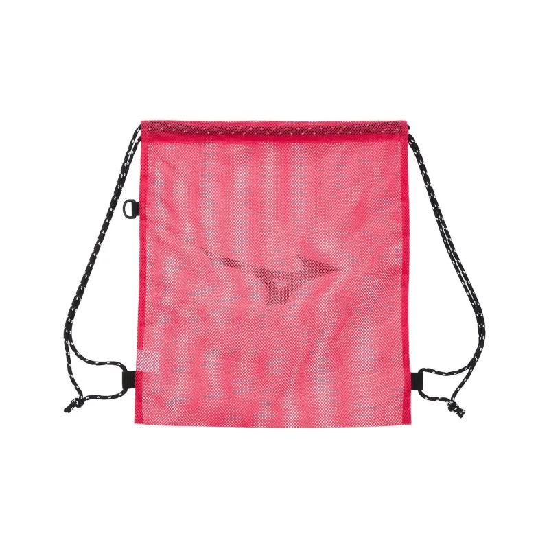 Mizuno Polyester Mesh Rope Backpack Regular Unisex Pink-1