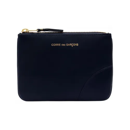 CDG Play Leather Wallet Regular Men's Navy