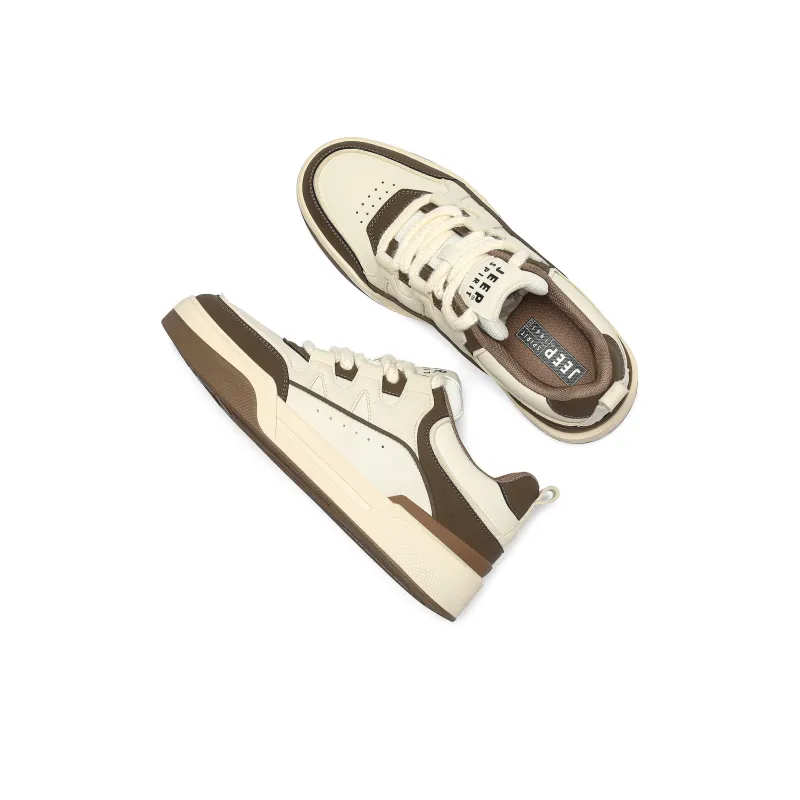 JEEP SPIRIT Coverage Anti Slip And Wear Resistant Low Top Skateboard Shoes Men's Cuban Brown-6