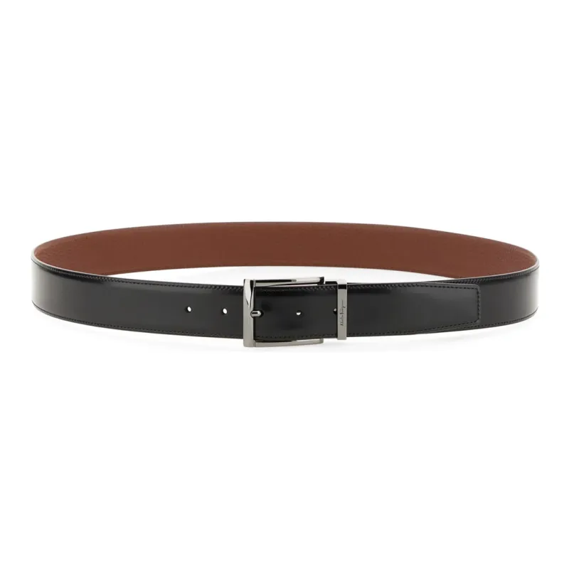 Ferragamo Reversible Gancini Belt-0