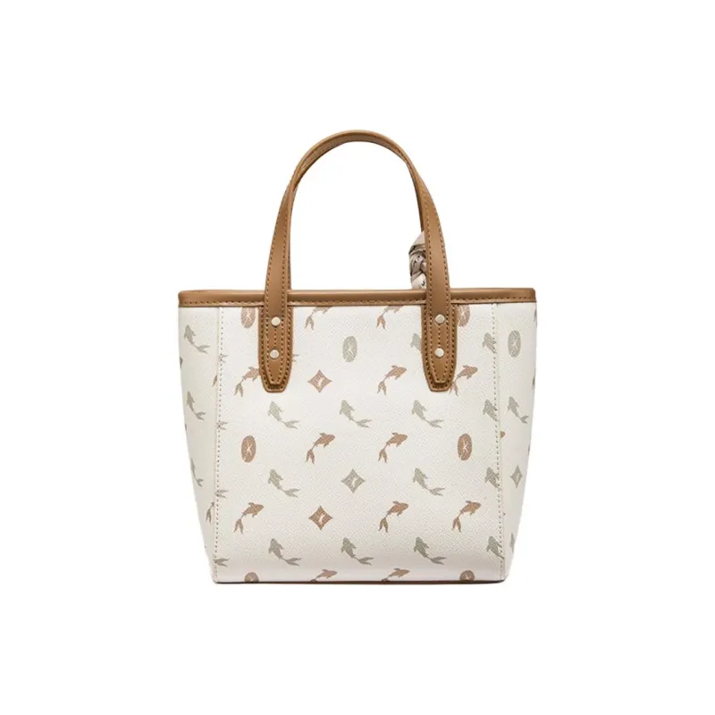 RED DRAGONFLY PVC Tote Bag, Shopping Bag, Portable Crossbody Bag, Shoulder Bag Medium Size Women's Pink/Light Brown-8