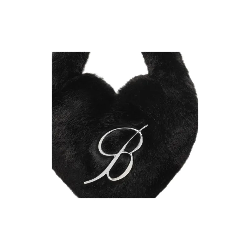 Blumarine Faux Fur Handbag Women's Black-2