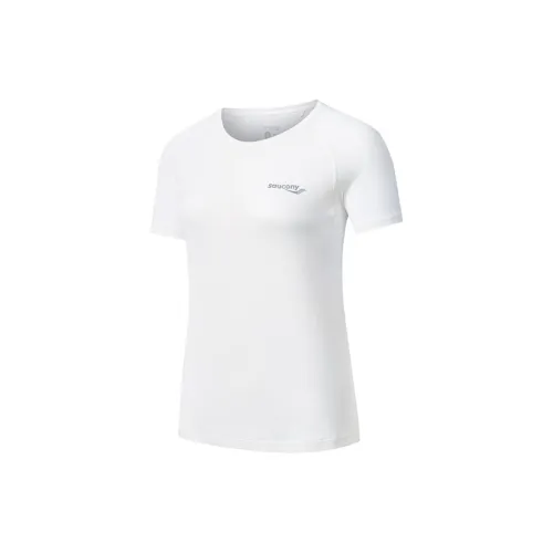 Saucony T-Shirts Women's Pearl White