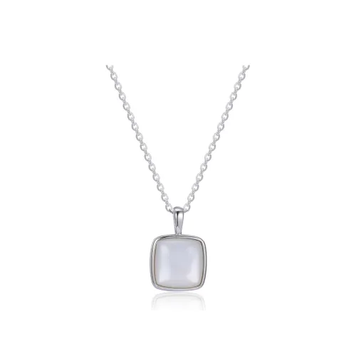 STARKING Star Trail Collection S925 Silver Chalcedony Necklaces Women's