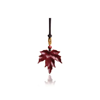 Moon Jewelry Reconstructed Cinnabar Pendants Unisex