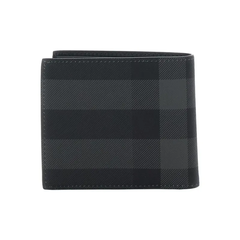 Burberry Thermoplastic Polyurethane Blended With Cotton Wallet Men's Black-3