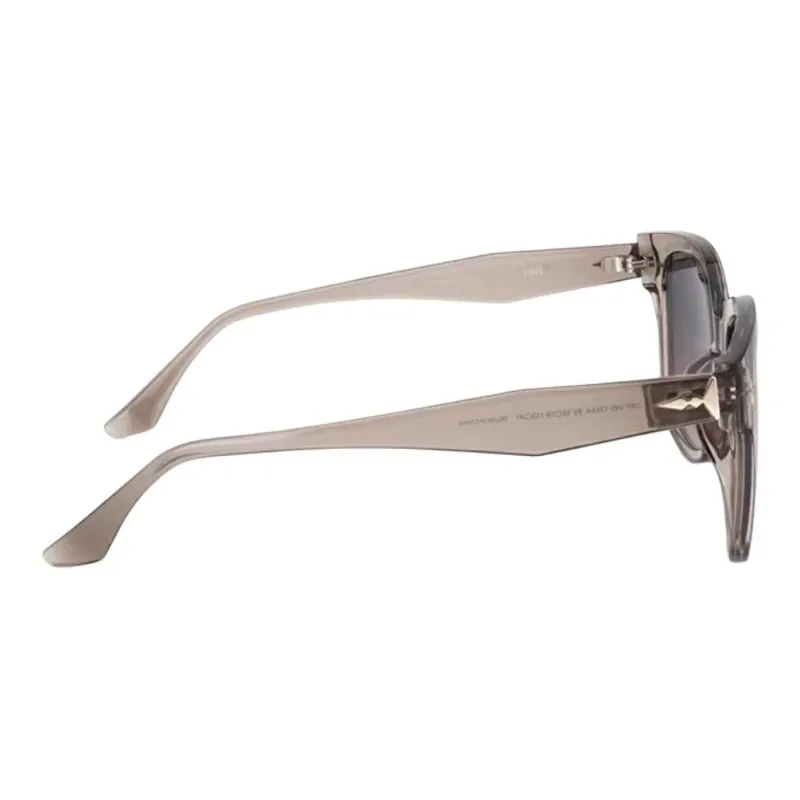 JINS TR/Memory Plastic Square Sunglasses Unisex Light Tea Brown-2