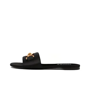 VERSACE Medusa '95 Satin Flat Sandals
