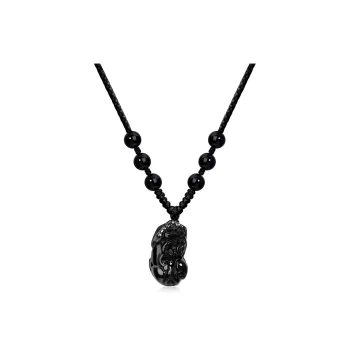 Bermuda Eyes Obsidian Jade Necklaces Unisex