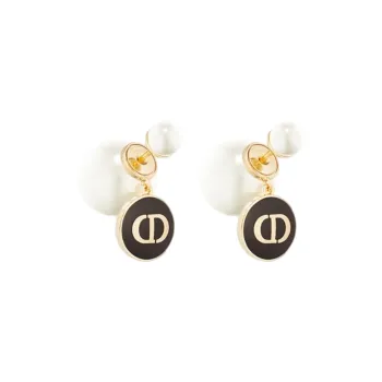 DIOR Earrings Women's Black