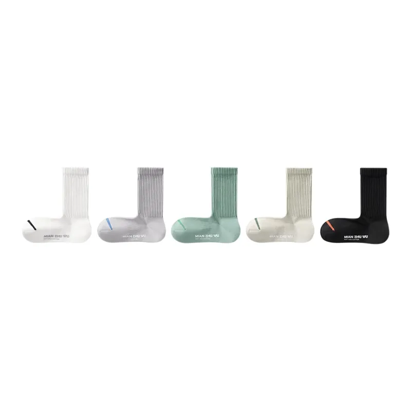 B&C.Room 2023 Fall Crew Socks Men's 5 Pack-17