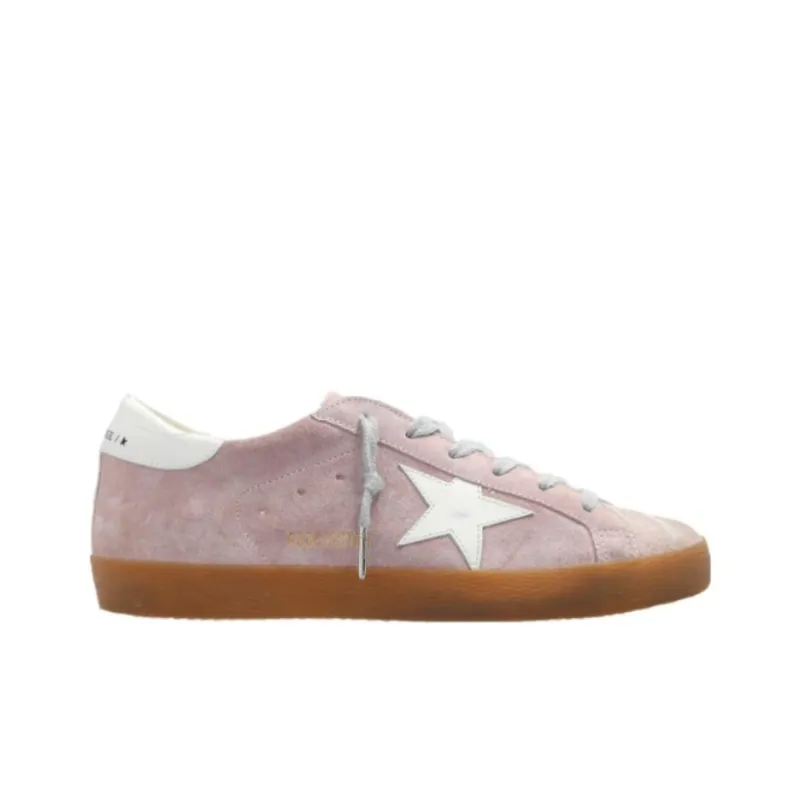 Golden Goose Super Star Low Top Skateboard Shoes Women's Pink-1