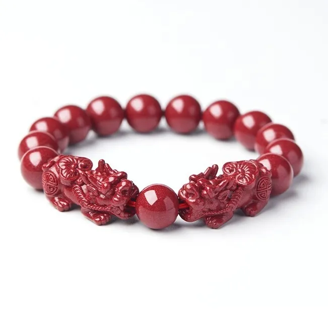 Sweet Kisses Reconstructed Cinnabar Bracelets Unisex-7