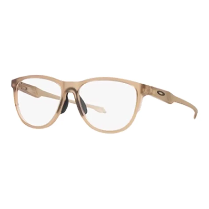 Oakley Injection Molded Irregular Shape Eyeglass Frames Men's Brown-0