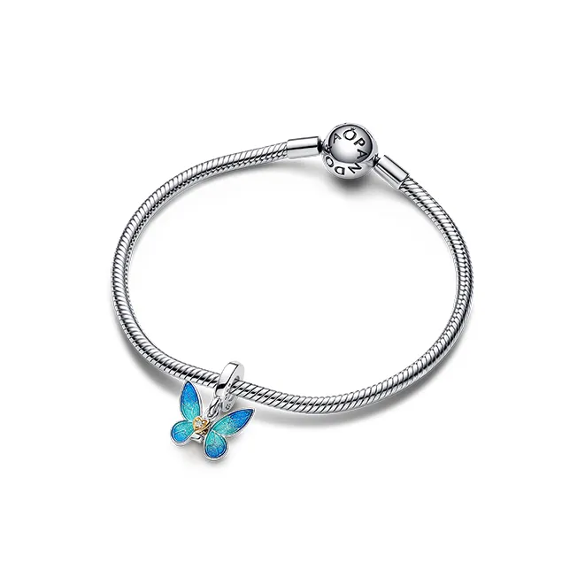 Pandora 14K Gold Plating Pendants Women's Blue-2