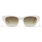 White Frame with Gradient Tea Brown Lens