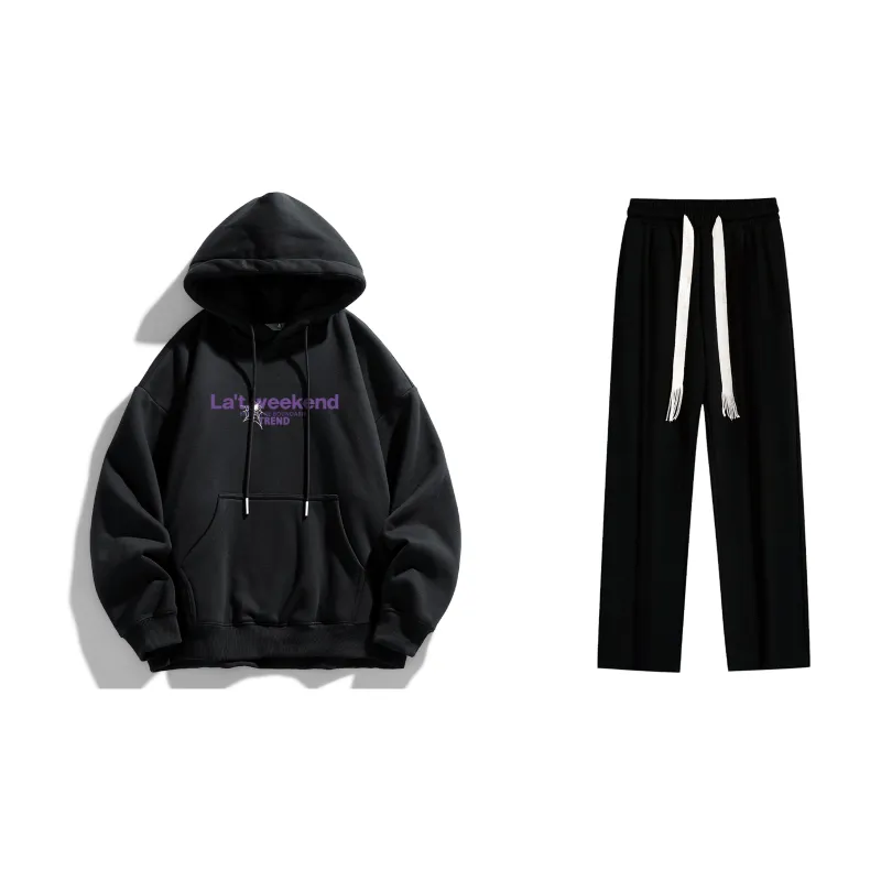 LA'T.WEEKEND Sweatshirt Set Unisex-1