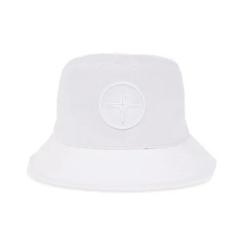 STONE ISLAND Bucket Hats Unisex White