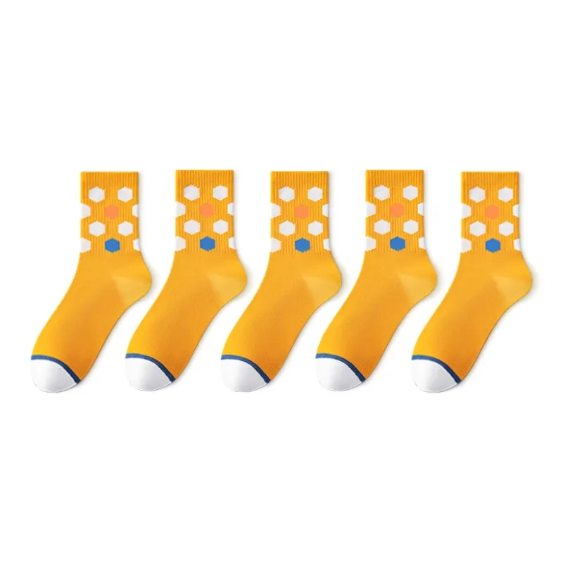 SALOATO Mid Calf Socks Men's 5 Pack-11