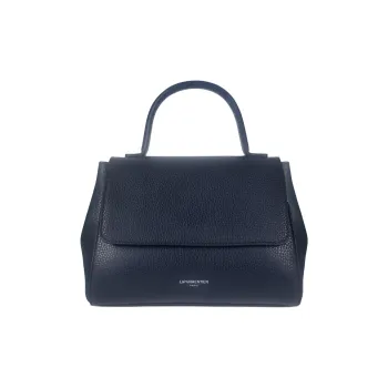 Le Parmentier Hammered Leather Shoulder Bag Crossbody Bag Handbag Regular Women's Marine Blue