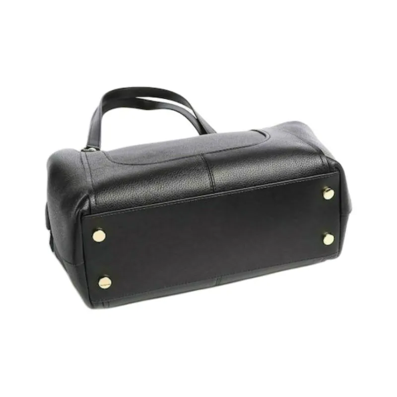 MICHAEL KORS Molly Litchi Grain Leather Tote Bag Shopping Bag Handbag Shoulder Bag Women's Black-2