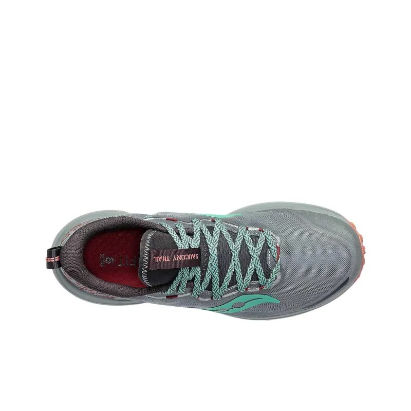 Saucony Anti Slip Wear Resistant Low Top Hiking Shoes Women's Smoke Dust Gray-3
