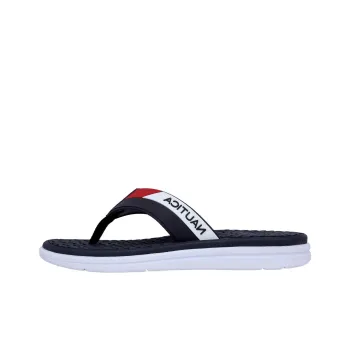 NAUTICA Slip-Resistant Flip Flops Men's Black White