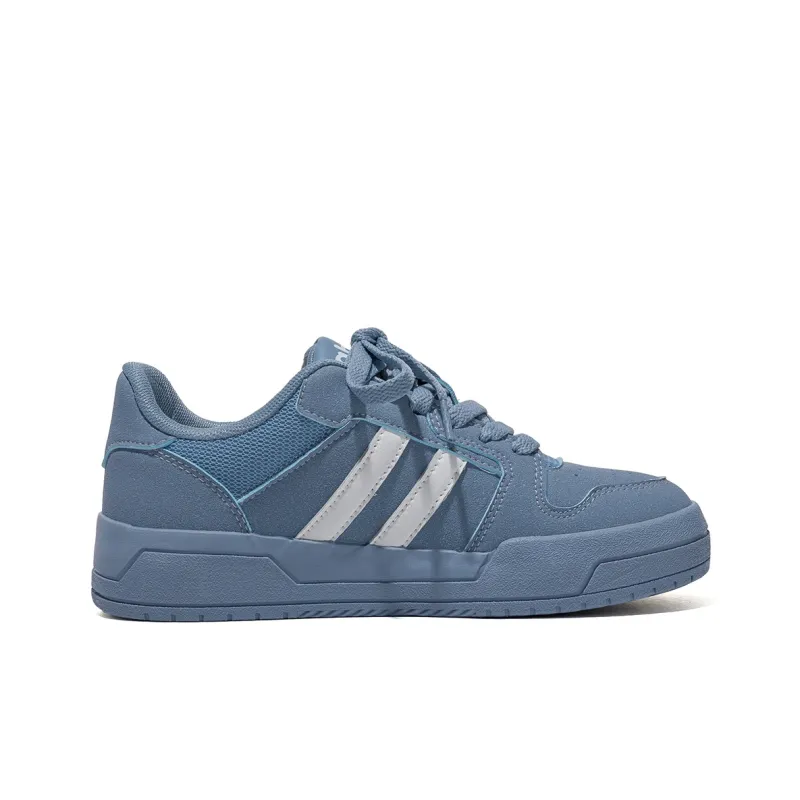 B10CROWN Anti Slip And Wear Resistant Lightweight Low Top Skateboard Shoes Women's Blue-1