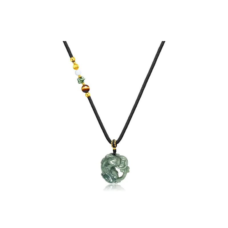 Far Mountain Joe Bean Type Jadeite Pendants Unisex-7