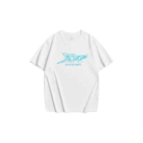 XTEP Vitality Series T-Shirts Unisex Pearl White