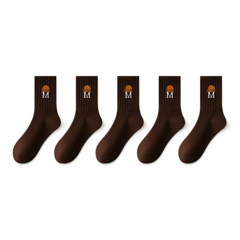 SALOATO Mid Calf Socks Women's 5 Pack-13