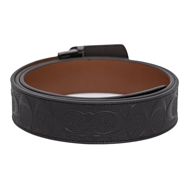 COACH Plaque Buckle Cut To Size Reversible Belt-2