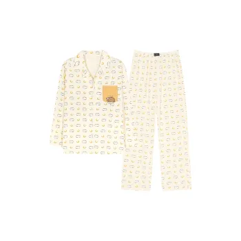Cotton Has A Home Pajama Set Women's Moonlit Yellow