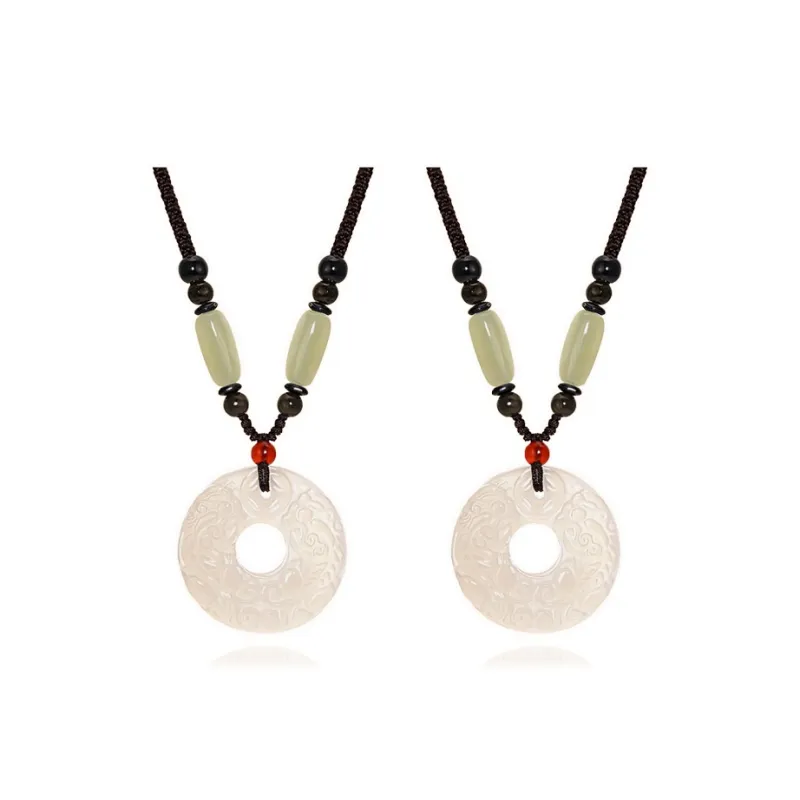 Moon Jewelry Agate Necklaces Unisex-3