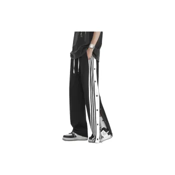 NEAR HERE Casual Pants Unisex Black