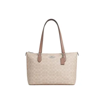 COACH Gallery PVC With Skin One Shoulder Crossbody Bag Tote Bag Shopping Bag Handbag Large Size Women's Pastel Pink