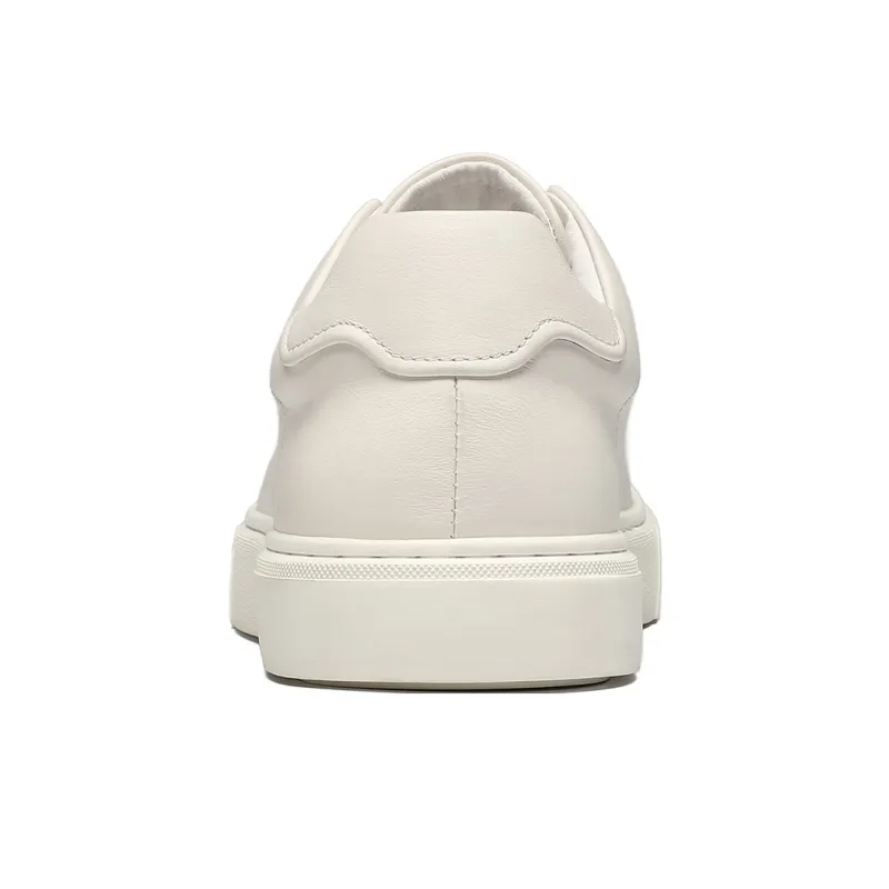 ST&SAT Small White Shoes Low Top Skateboard Shoes Men's White-3