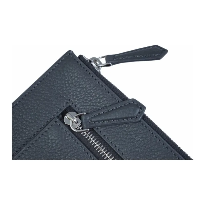 FENDI Calfskin Clutch Men's Blue-8