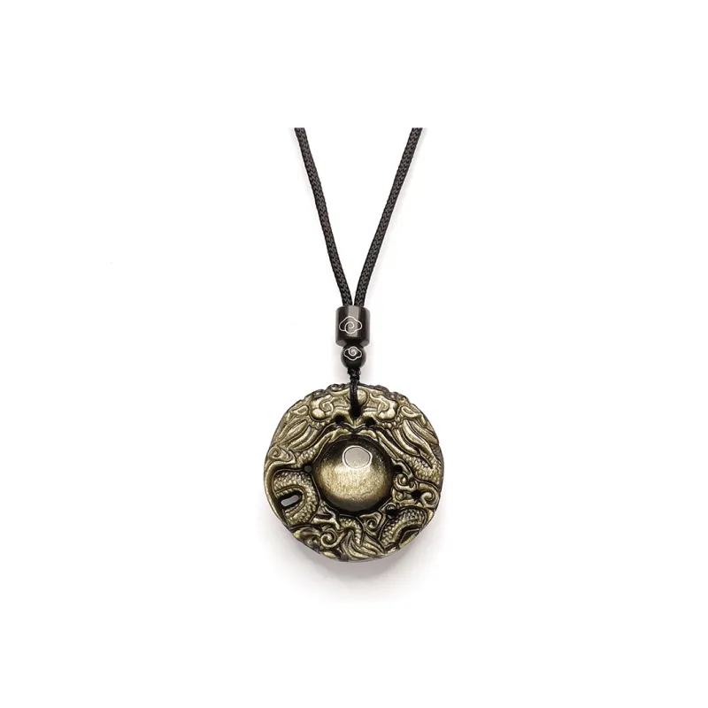 MOUNTAINS AND MANS Obsidian Charms / Pendants Unisex-0