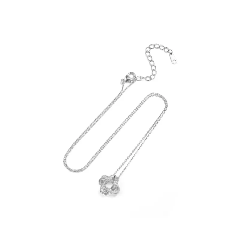 KADER S925 Silver Necklaces Women's Silver White, Goddess Exclusive Box-2