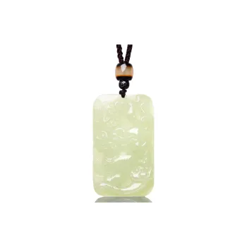 MARY WINDSOR Hetian Jade Necklaces Unisex Pale Greenish White Jade
