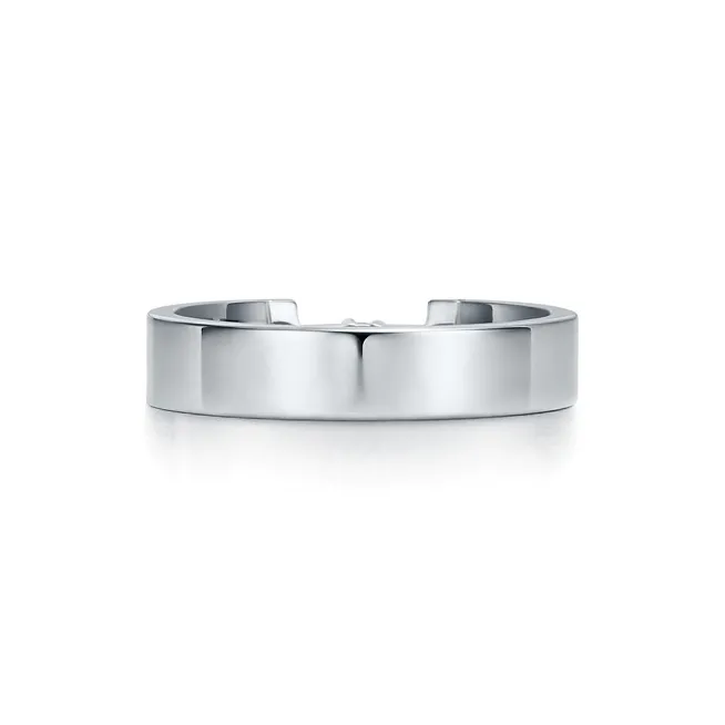 TIFFANY & CO. T Rings Men White Gold-2