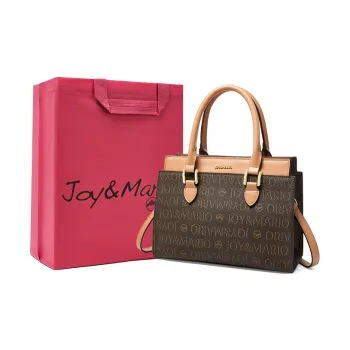 Joy&Mario PVC Lightweight Vintage Feel Commute Regular Women's Cocoa Coffee/Ecru/Mandarin Yellow