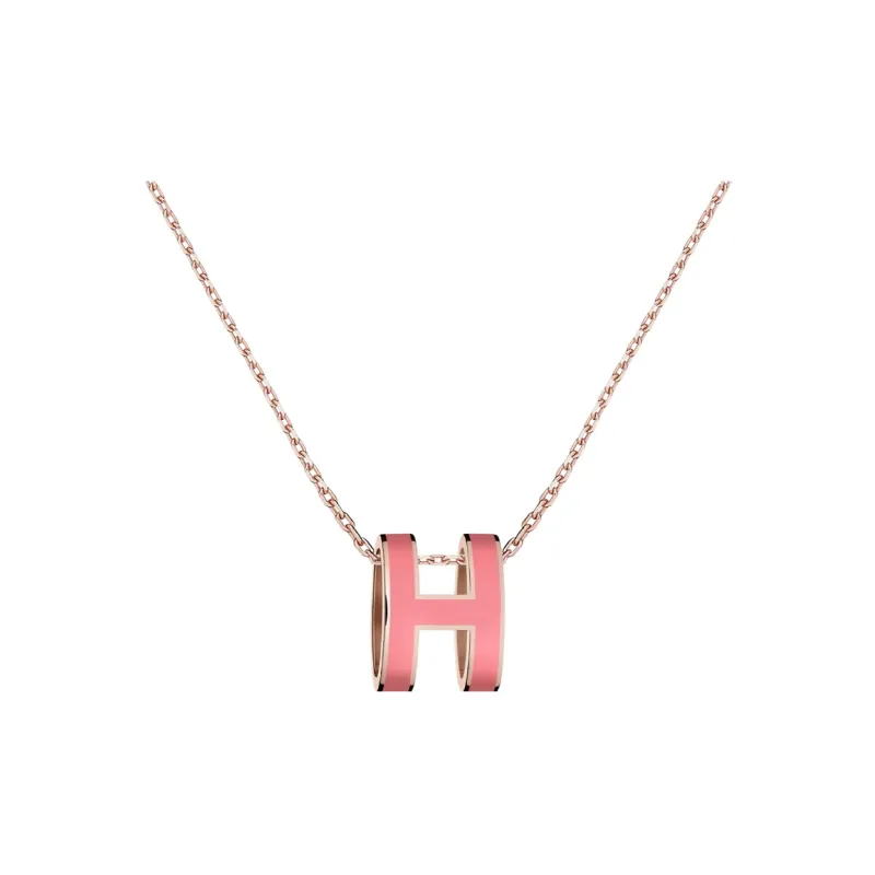 HERMES POP H Collection Gold Plated Necklaces Women's-0