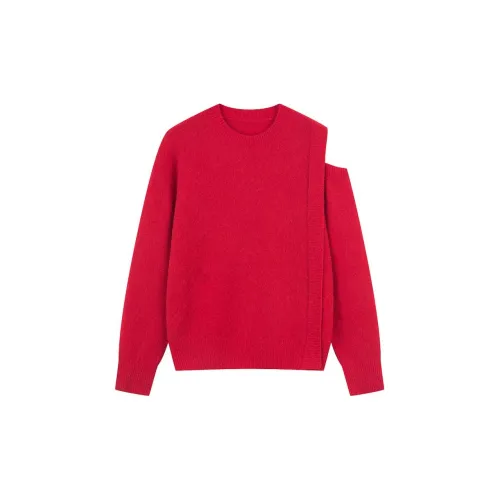 H'S Sweaters Women's True Red