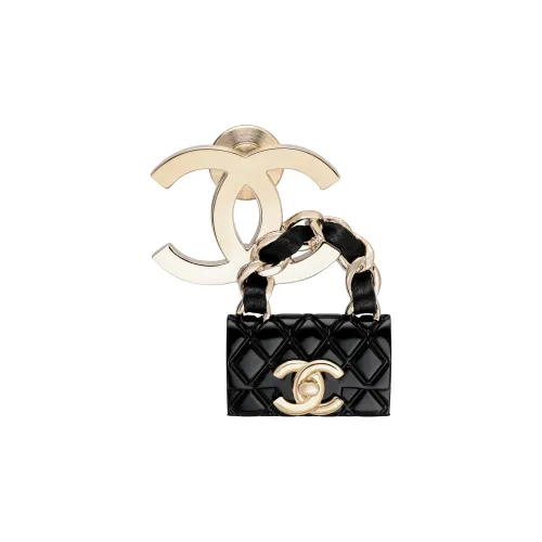 CHANEL Brooch Women's Gold/Black