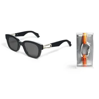 GENTLE MONSTER Plate Frame Square Sunglasses Unisex Black