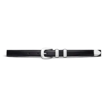 CELINE Leather Belts Women's Black