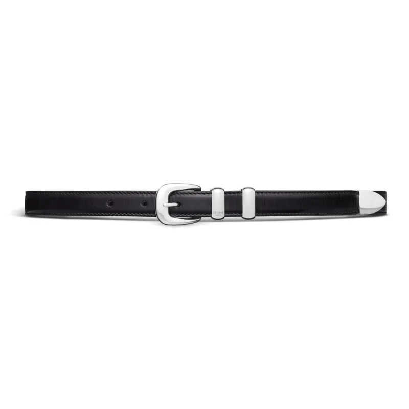 CELINE Leather Belts Women's Black-0